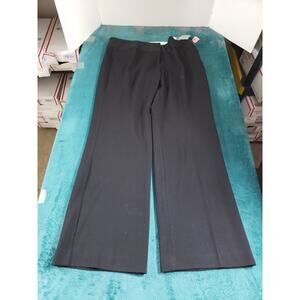 Vivienne Dress Pants Size 14 Womens Black Stretch Elastic Waist Wide Leg NWT